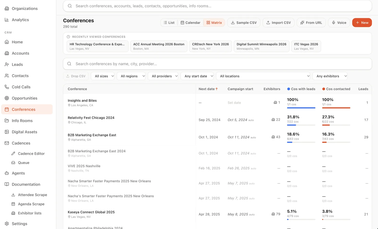 Bespoke CRM screen 2
