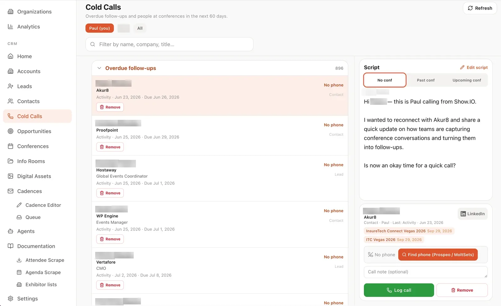 Bespoke CRM screen 3